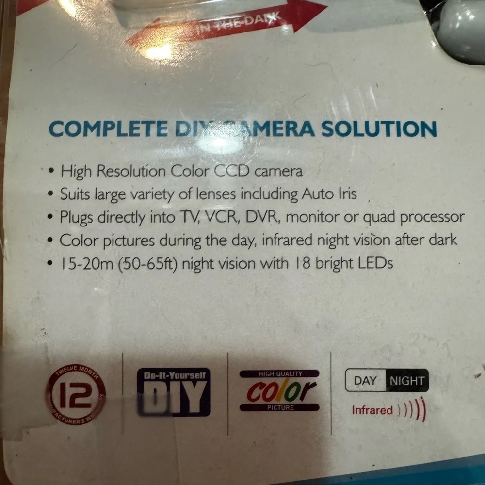 Swann Model: C510R Infra-Red CCD Color Camera with Navatar Lens Complete New OB